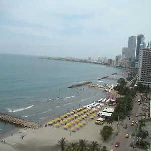 Apartamento , Vista A La Ciudad Antigua Y Playa, Cartagena